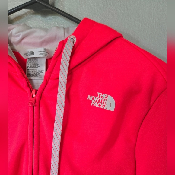 The Northface Women's Neon Orange Hooded Jacket Size Large - Picture 4 of 8